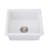 Quartz 18" L X 16" W Undermount Bar Sink With Grid And Strainer