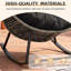 Fauteuil à bascule d'extérieur avec coussin Calcedonio-1313012076
