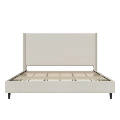 Ana King Upholstered Wingback Bed