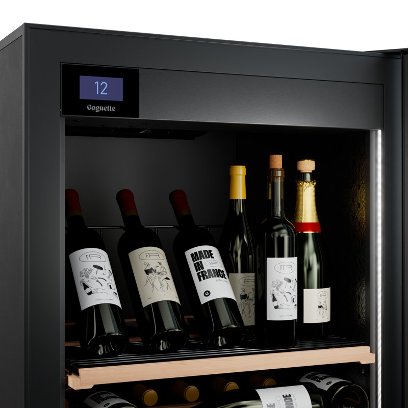 Goguette By The Eurocave Group [170+ Bottles] Freestanding Single Zone Wine Refrigerator, Black