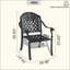 Chaise de patio en fonte d'aluminium 4 pièces avec structure et coussins-1826479314