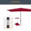 Parasol de marché rectangulaire 120 po x 78 po Dorace-510560694