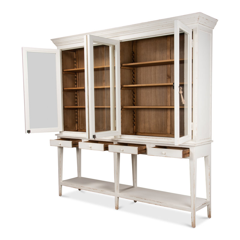 Wilkesville Solid Wood China Cabinet, White