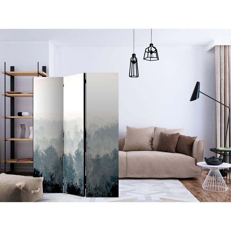 Mardiros 172cm H Folding Room Divider, 3