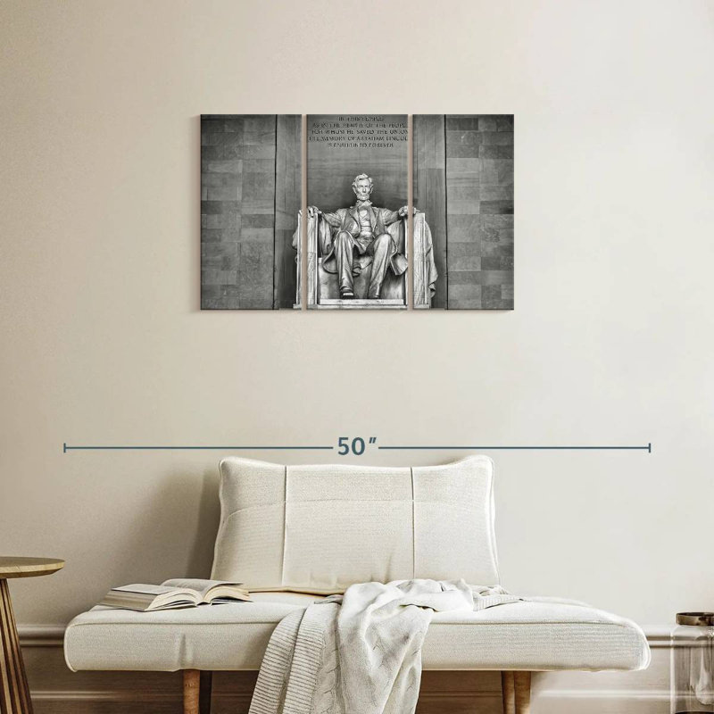 Lilie Lincoln Memorial Sculpture, 20" H x 33" W