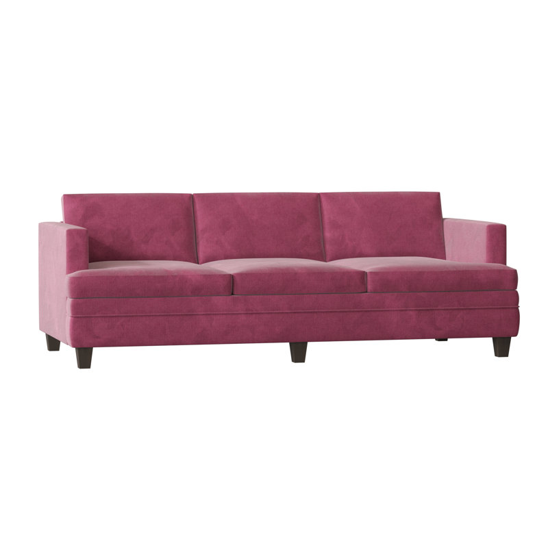 Canapé Todd, Fuchsia Savona, Acajou brun