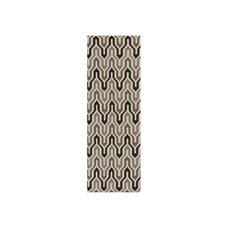 Irving Place Wool Geometric Indoor Rug, Round 8'