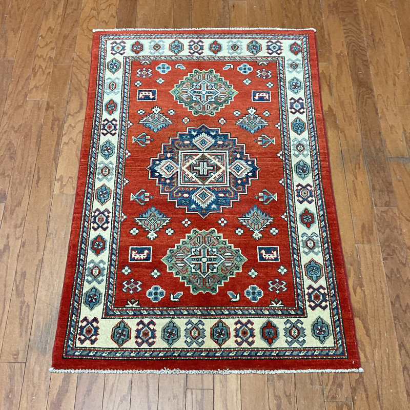  Tapis en laine fait à la main Kazak