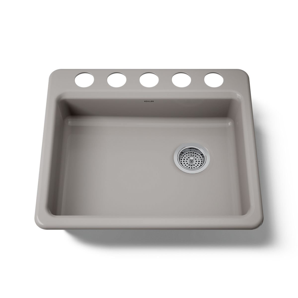 Riverby 25" Undermount Single Bowl Sink, Truffle