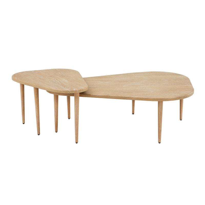 Ensemble de 2 tables gigognes Breidy, Naturel