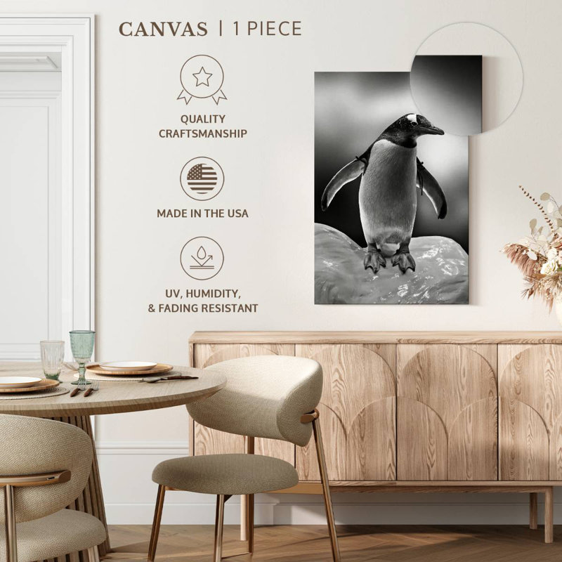 Pingouin glacé, H 45 po x l 30 po