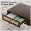 Table basse de style Mid-Century moderne, console rectangulaire de 47 pouces avec tiroir et tablette, table basse de salon, bureau, noyer-1744214280