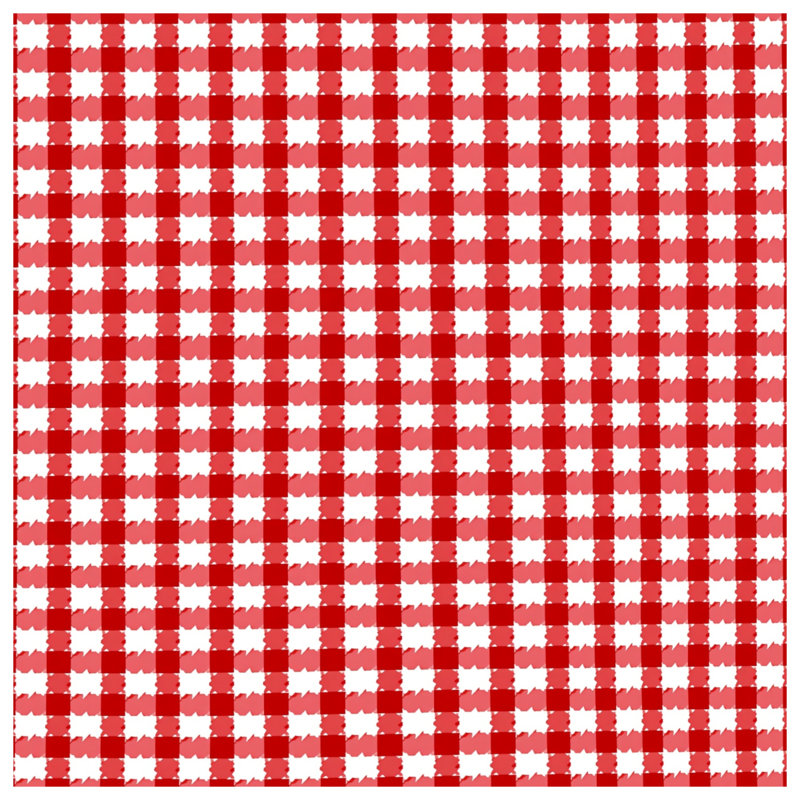 Red White Gingham Quilted Bedspread All Sizes, Full / Double
