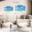 Paysage marin bleu-108827136