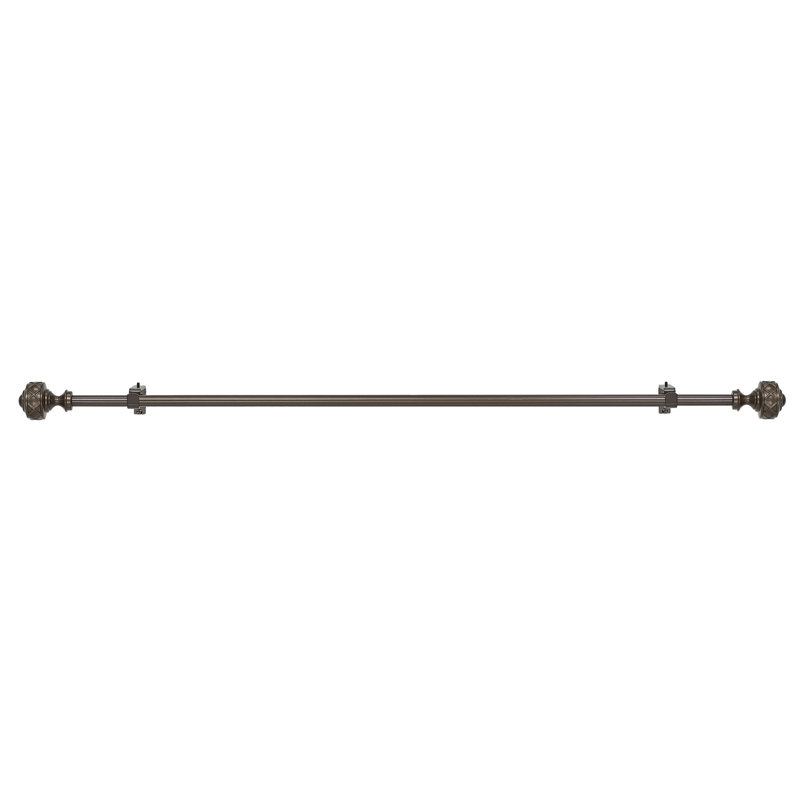 Tringle à rideaux simple métallique 1 po, 48" - 86"