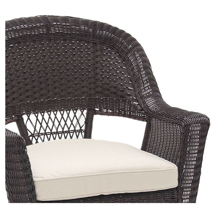 Chaise en osier espresso, Espresso, Simple