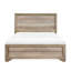 Cadre de lit simple contemporain - Taille de mobilier de chambre à coucher en stratifié avec finition naturelle