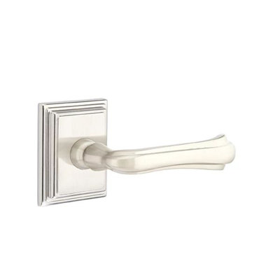 Privacy Door Lever with Square Rosette