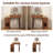 Anita Solid Wood Makeup Vanity Set with Mirror and Stool-1369292688