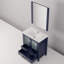 Meuble-lavabo de salle de bain 30 po X P 18,25 po P, plateau en céramique et Miroir-94396424-94396534