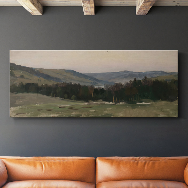 Série paysage - Dxxx - Toile tendue avec châssis - Prêt à accrocher, H 12 po x l 30 po
