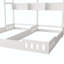 Twin Size Wood House Platform Two Shared Beds With Shelves