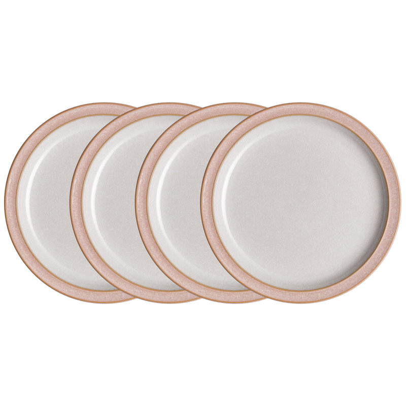 Denby Elements Medium Plates, Sorbet Pink