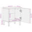 Adnana 40cm W Solid + Manufactured Wood Bedside Table