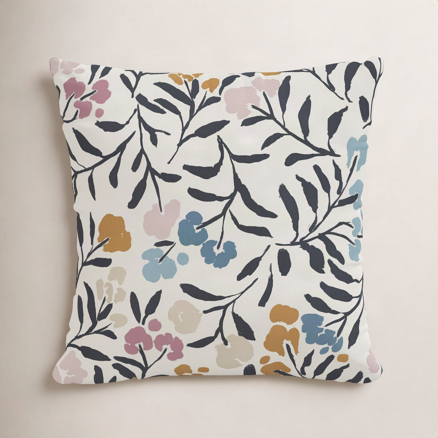 Edwards Floral Indoor/Outdoor Throw Pillow, 22" x 22"