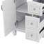 Ensemble de meuble-lavabo compact 24 po avec lavabo en céramique et 2 tiroirs-432571604