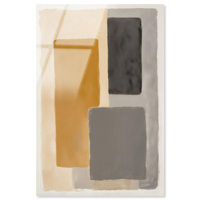 «Simple Shapes I», reproduction d'art sur acrylique par Art Remedy, prête à être suspendue, 10 x 15