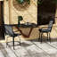 2 tabourets de bar pivotants avec tissu en maille haute, structure en acier pour patio extérieur, balcon, bord de piscine, cour arrière, gris (deux