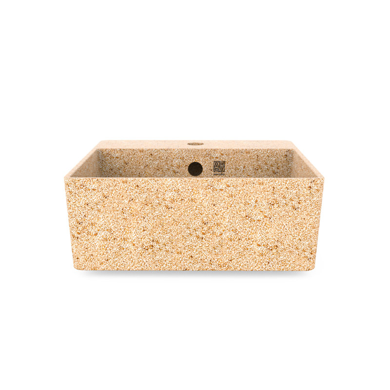 Cube40 15.75'' L Bathroom Sink, Light Natural