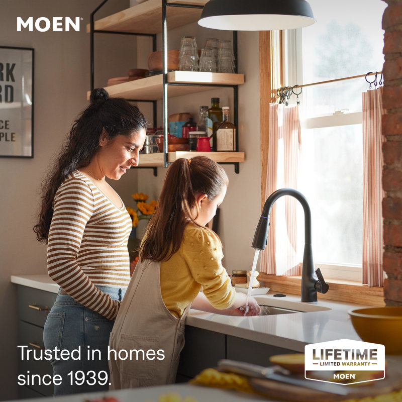 Haelyn Touchless Single-Handle Pulldown Sprayer Kitchen Faucet with MotionSense Wave and Power Clean, Matte Black 2