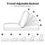 Convertible Bean Bag Sofa Bed for Adults and Pets, Foldable Lounge Chair with Adjustable Backrest, Lazy Floor Chair-1053640851