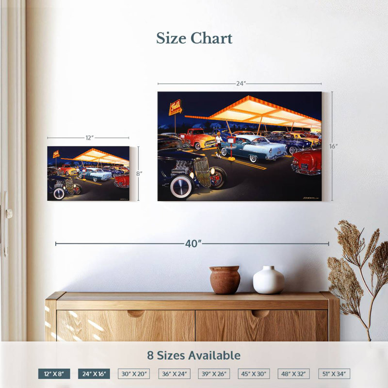 Mehar Ted's Drive-In, 16" H x 24" W