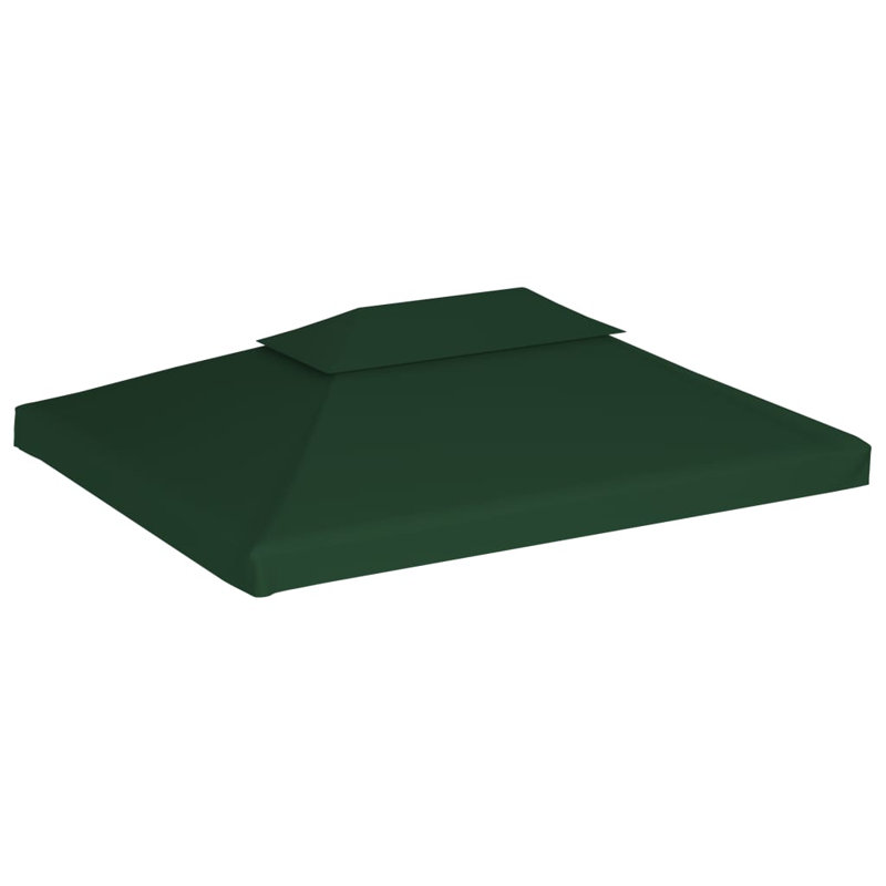 Abri de jardin en polyester avec revêtement en PVC 9,8 x 13,1 pi, Vert