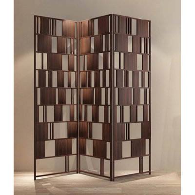 French Antique Solid Wood Hollow Folding Screen