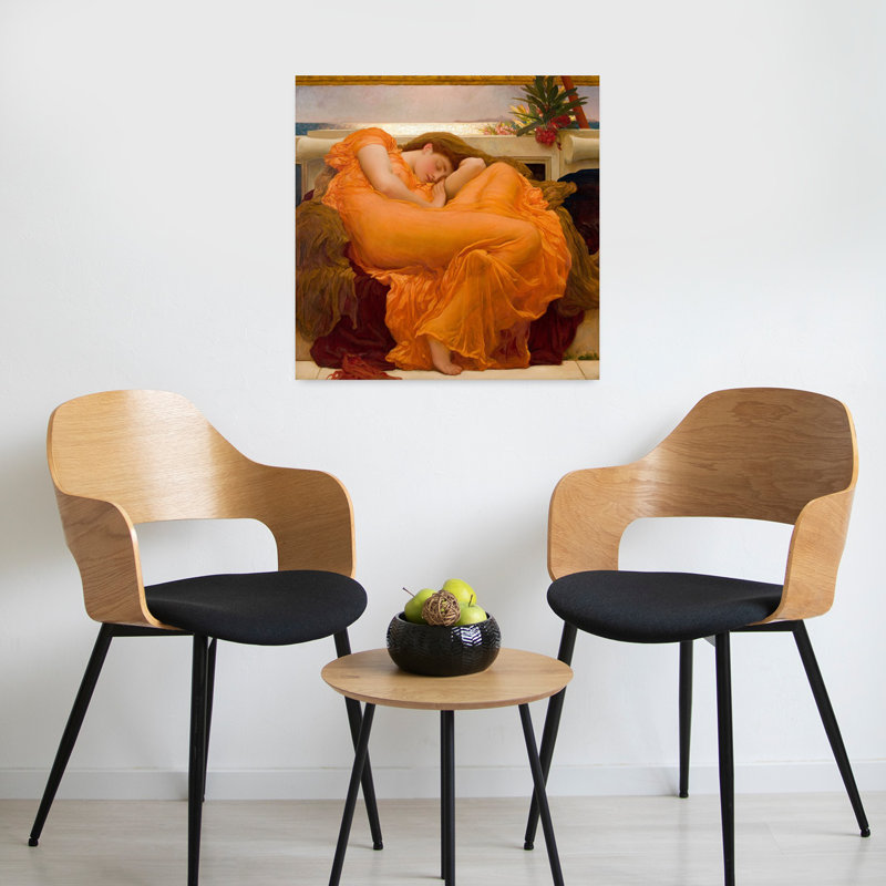 Art contemporain abstrait en flammes, H 24 po x l 24 po