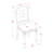 7 Piece Dining Room Table Set Consists of a Rectangle Kitchen Table with Butterfly Leaf and 6 Dining Chairs, Buttermilk & Cherry-124363499-124363502-132366097