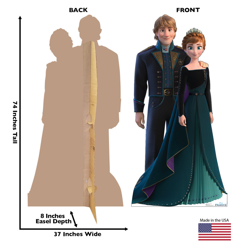 Frozen 2 Anna and Kristoff Life-Size Cardboard Cutout