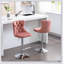 Tabourets de bar pivotants en velours à hauteur réglable de 25 à 33 pouces, base chromée moderne pour plus de confort et de style-421688191