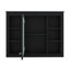 Armoire à pharmacie murale avec miroir, 6 tablettes ouvertes