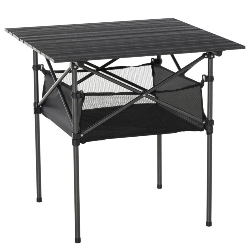 Square Steel Outdoor Picnic Table - 70 cm W 70 cm D