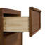 Table de chevet 21 "en noyer naturel Collins