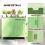 Fir Wood, Metal Potting Bench