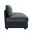 Armless Sofa Velvet-Grey