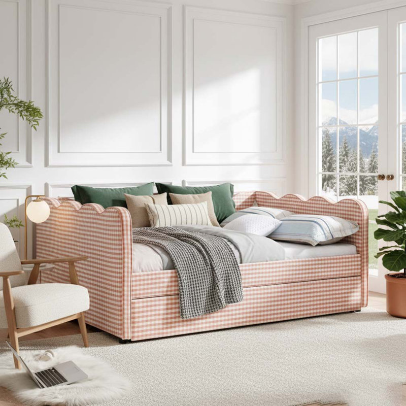Lit de jour double, Pink1, Lit gigogne simple