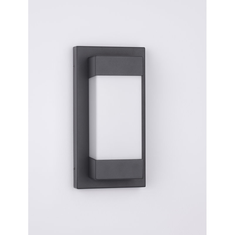 Black Integrated LED Outdoor Flush Mount