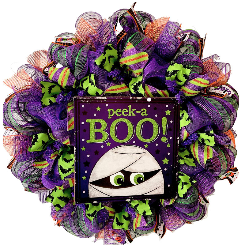 Couronne d'Halloween Peek A Boo Mummy